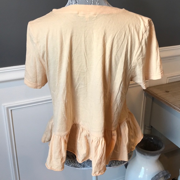 Truly Madly Deeply Peach Flared Tee - Picture 4 of 8